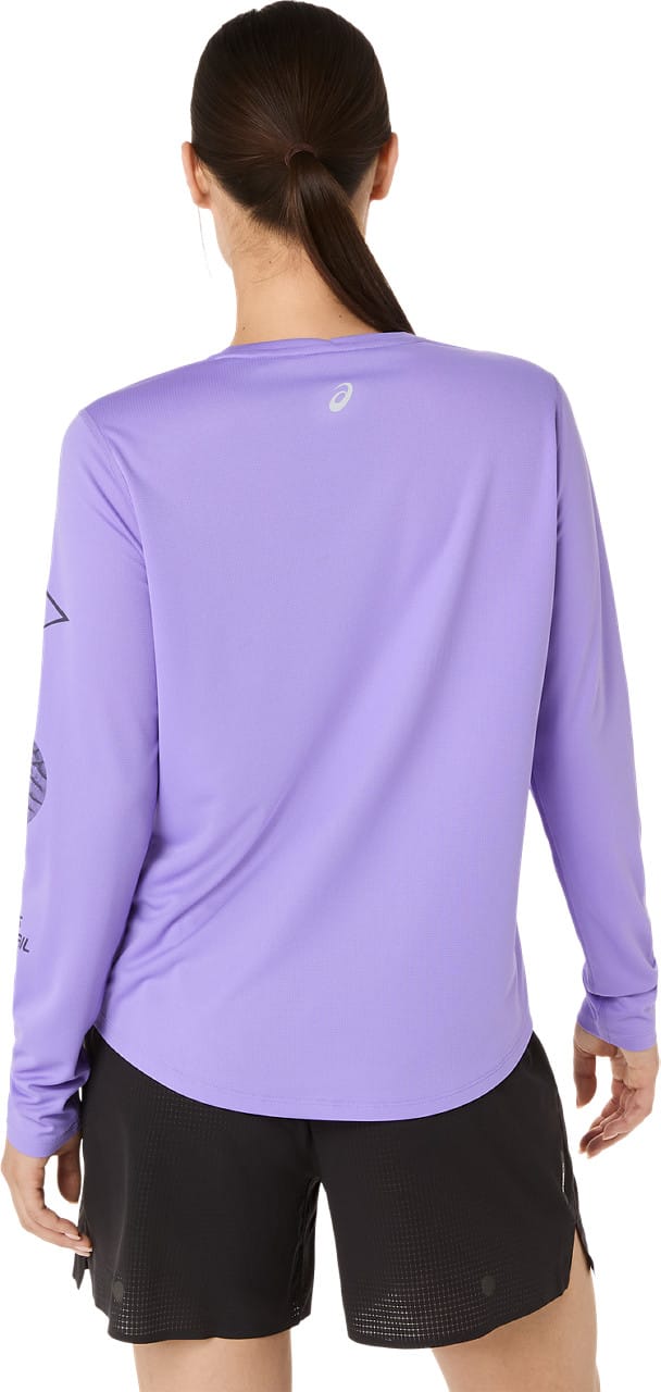 Asics Women's Fujitrail Logo Long Sleeve Top Amethyst Asics