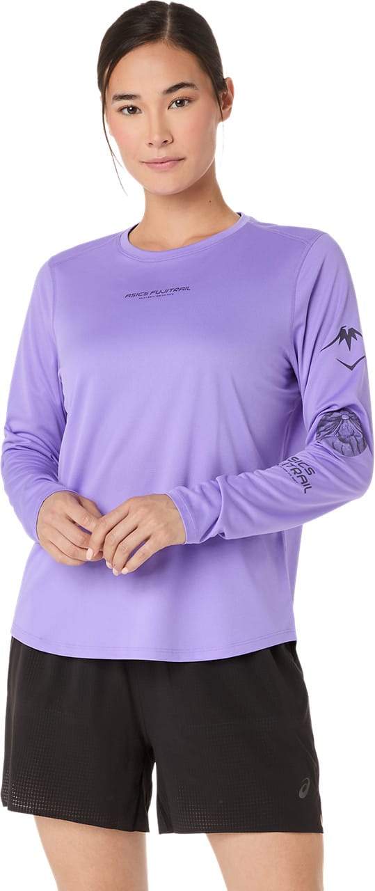 Asics Women's Fujitrail Logo Long Sleeve Top Amethyst Asics