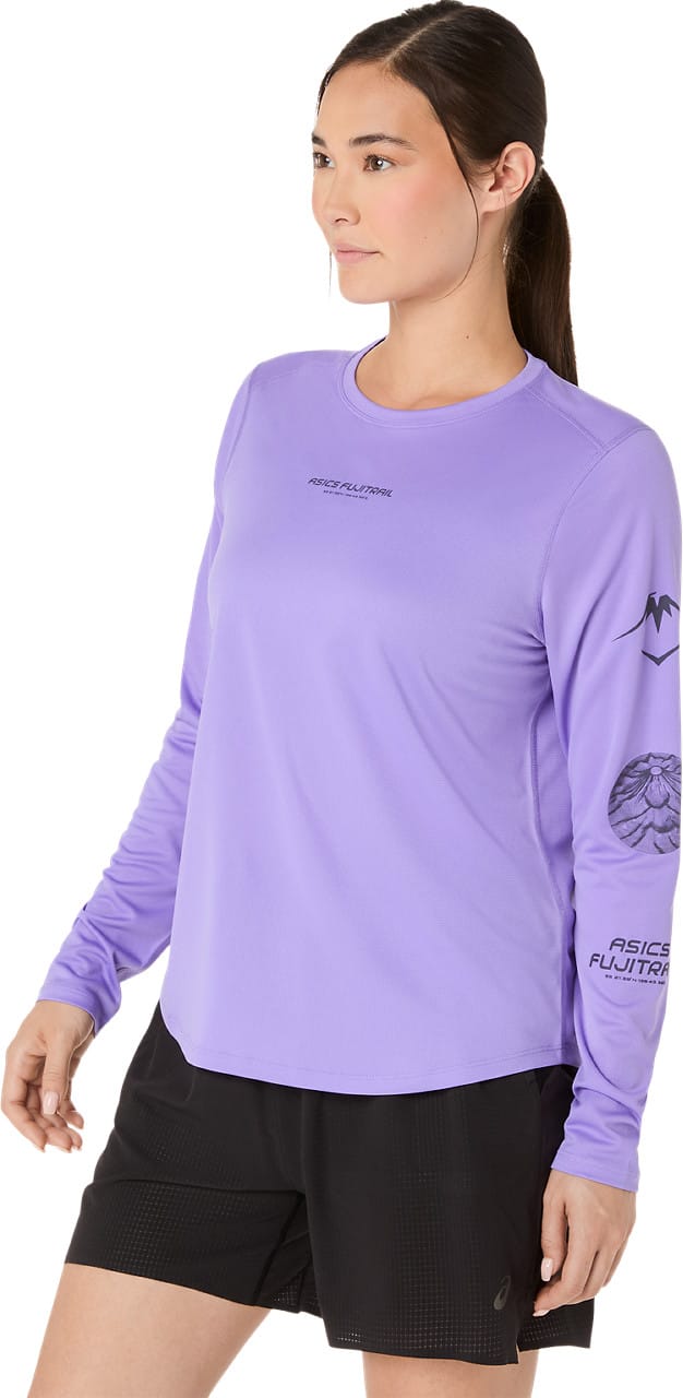 Asics Women's Fujitrail Logo Long Sleeve Top Amethyst Asics