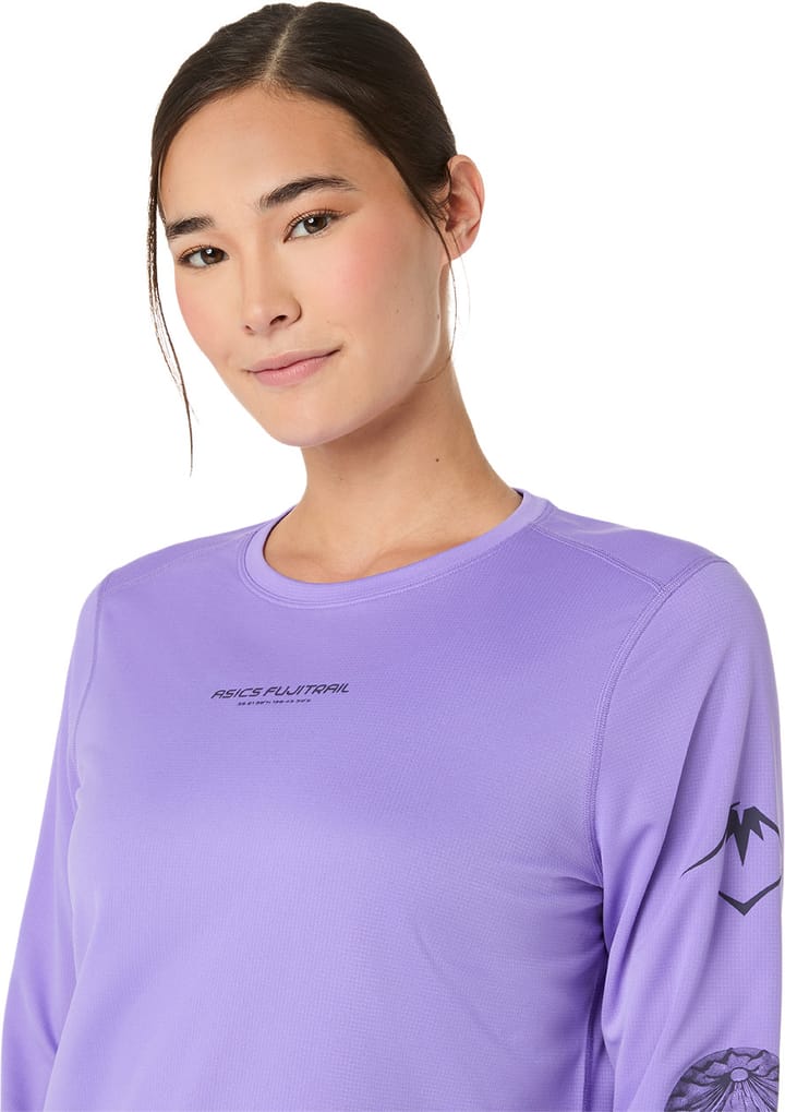 Asics Women's Fujitrail Logo Long Sleeve Top Amethyst Asics