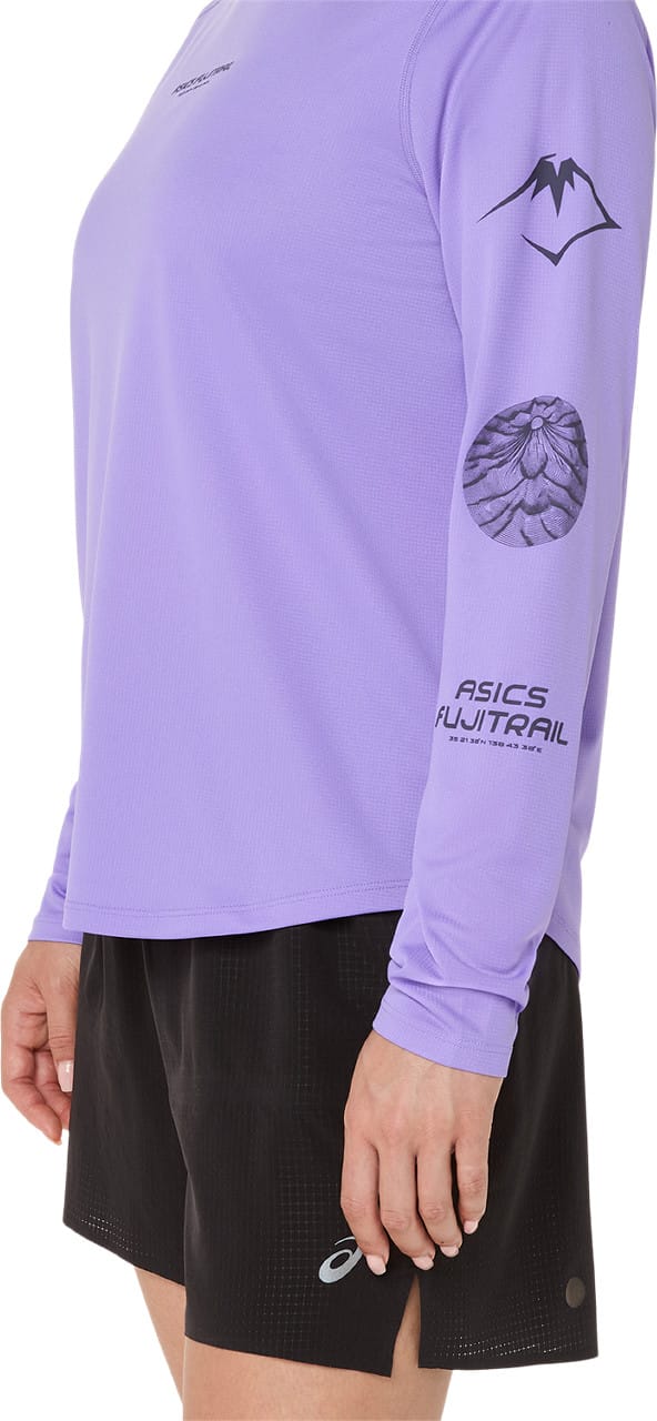 Asics Women's Fujitrail Logo Long Sleeve Top Amethyst Asics