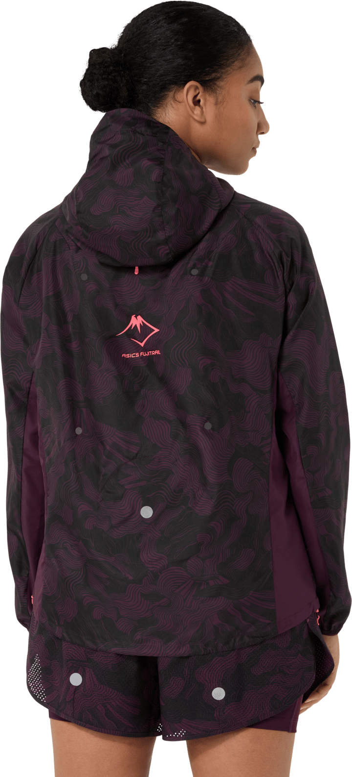 Asics Women's Fujitrail Packable Jacket Dark Aubergine Asics
