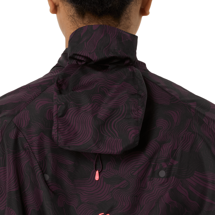 Asics Women's Fujitrail Packable Jacket Dark Aubergine Asics