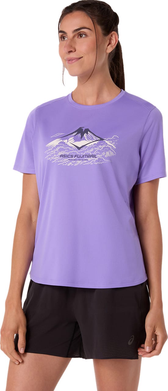 Asics Women's Fujitrail Logo Short Sleeve Top Amethyst Asics