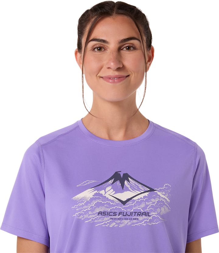 Asics Women's Fujitrail Logo Short Sleeve Top Amethyst Asics