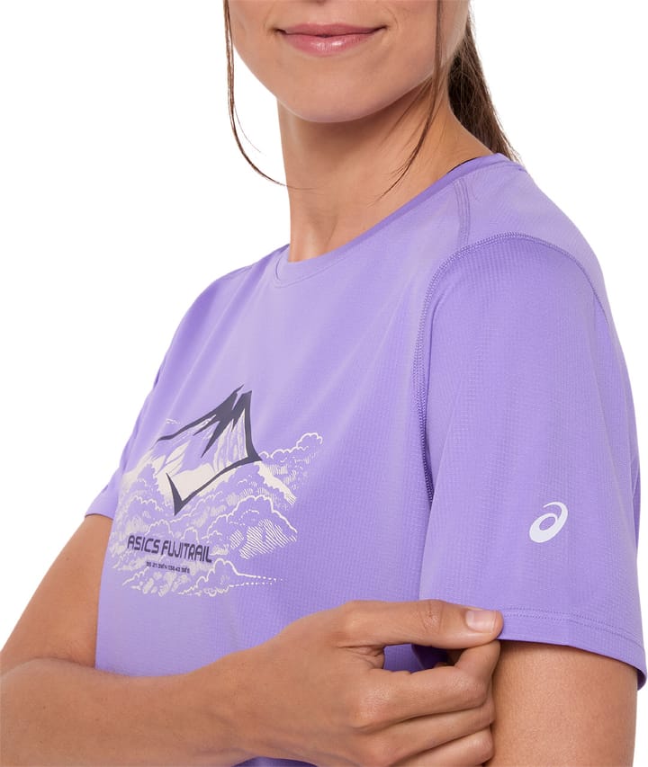 Asics Women's Fujitrail Logo Short Sleeve Top Amethyst Asics