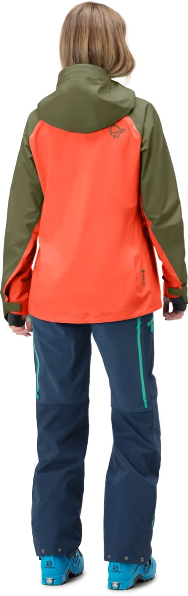Norrøna Women's Lyngen Gore-tex Jacket Olive Night/Orange Alert Norrøna Norrøna Women's Lyngen Gore-tex Jacket Olive Night/Orange Alert Norrøna