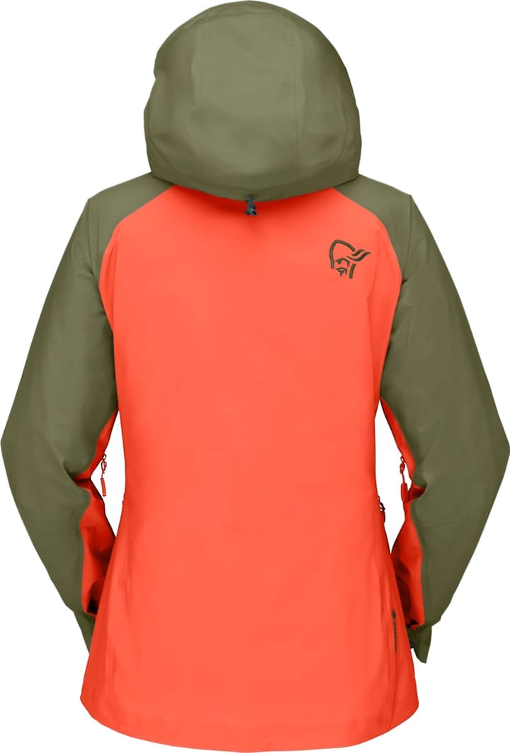 Norrøna Women's Lyngen Gore-tex Jacket Olive Night/Orange Alert Norrøna Norrøna Women's Lyngen Gore-tex Jacket Olive Night/Orange Alert Norrøna