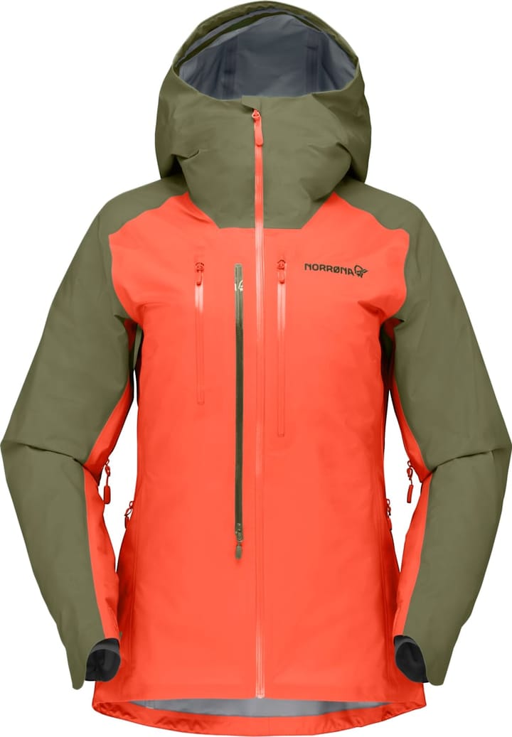 Norrøna Women's Lyngen Gore-tex Jacket Olive Night/Orange Alert Norrøna Norrøna Women's Lyngen Gore-tex Jacket Olive Night/Orange Alert Norrøna