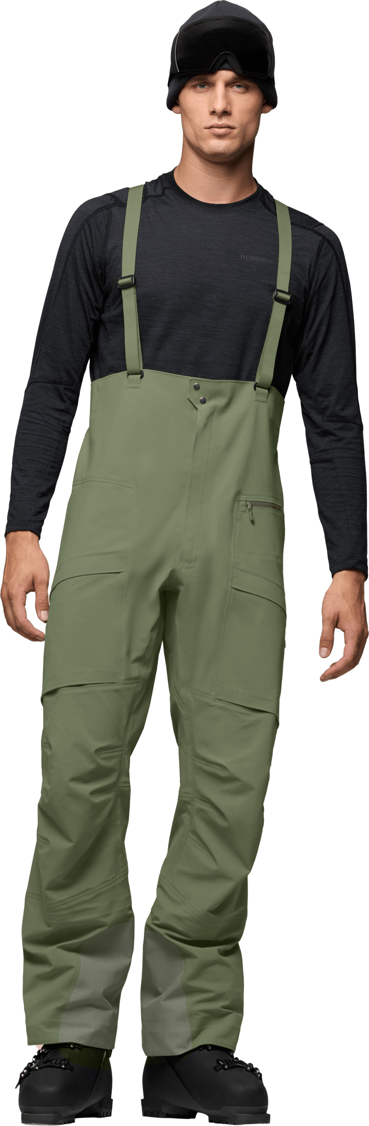 Norrøna Men's Møre GORE-TEX Salopette  Deep Lichen Green Norrøna