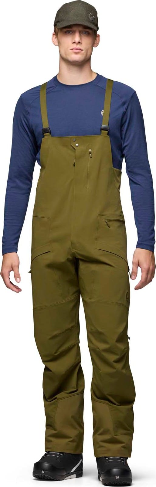 Norrøna Men's Møre GORE-TEX Salopette  Dark Olive Norrøna