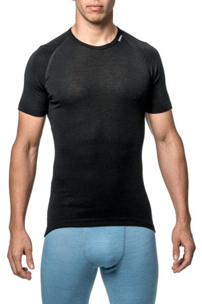 Woolpower Unisex Tee LITE Black Woolpower