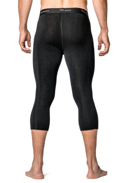 Woolpower 3/4 Long Johns Men's Lite Black Woolpower Woolpower 3/4 Long Johns Men's Lite Black Woolpower
