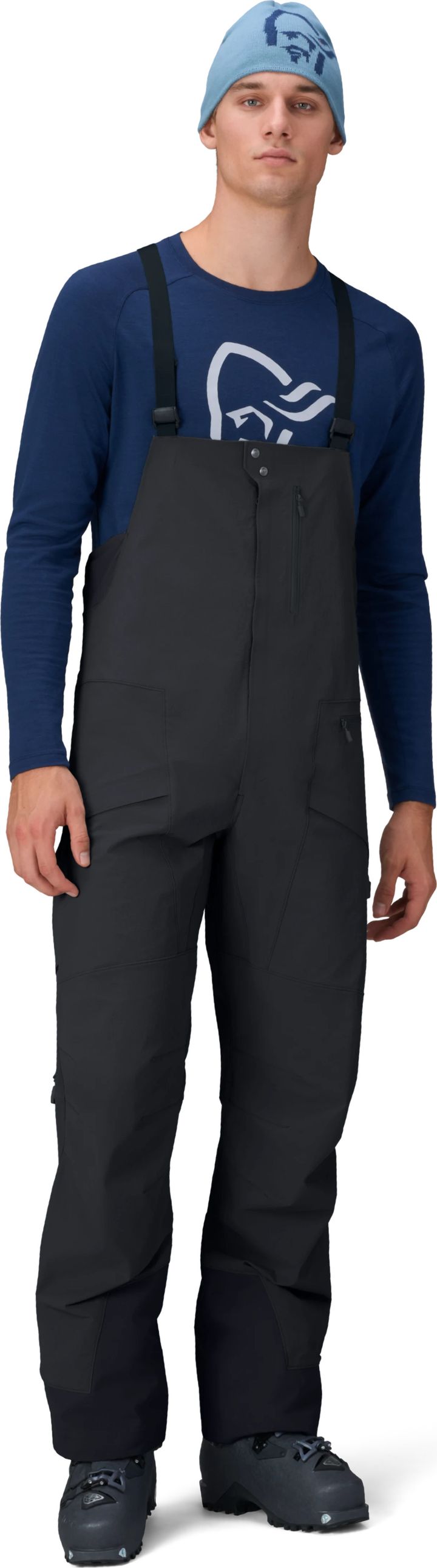 Norrøna Men's Møre Flex1 Bib  Caviar Norrøna