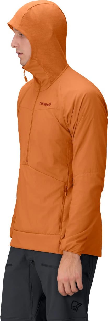 Norrøna Men's Møre Octa Zip Hood  Gold Flame Norrøna