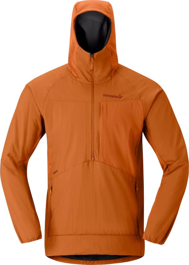 Norrøna Men's Møre Octa Zip Hood  Gold Flame