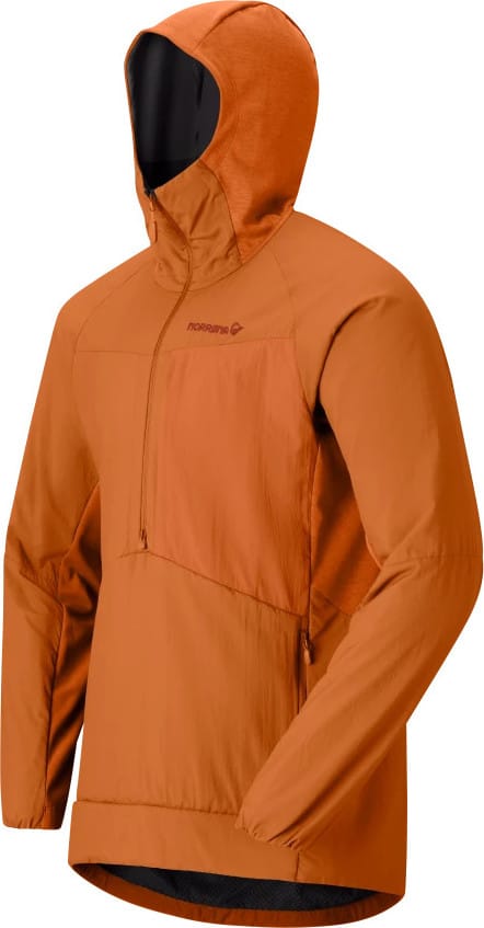 Norrøna Men's Møre Octa Zip Hood  Gold Flame Norrøna