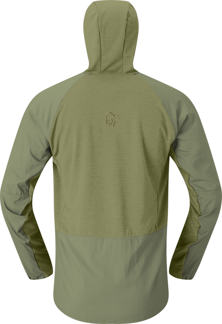 Norrøna Men's Møre Octa Zip Hood  Deep Lichen Green Norrøna