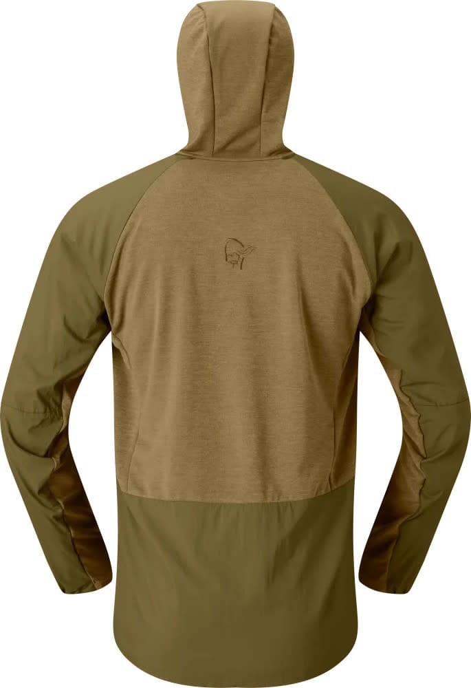 Norrøna Men's Møre Octa Zip Hood  Dark Olive Norrøna