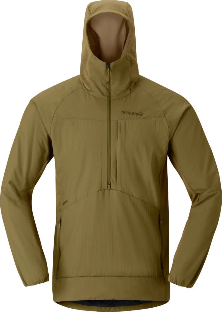 Norrøna Men's Møre Octa Zip Hood  Dark Olive Norrøna