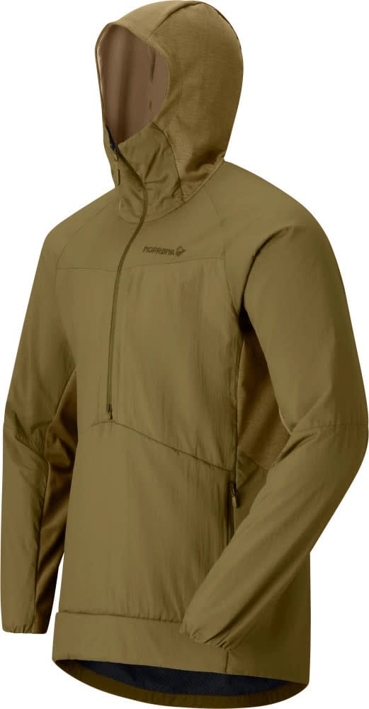 Norrøna Men's Møre Octa Zip Hood  Dark Olive Norrøna