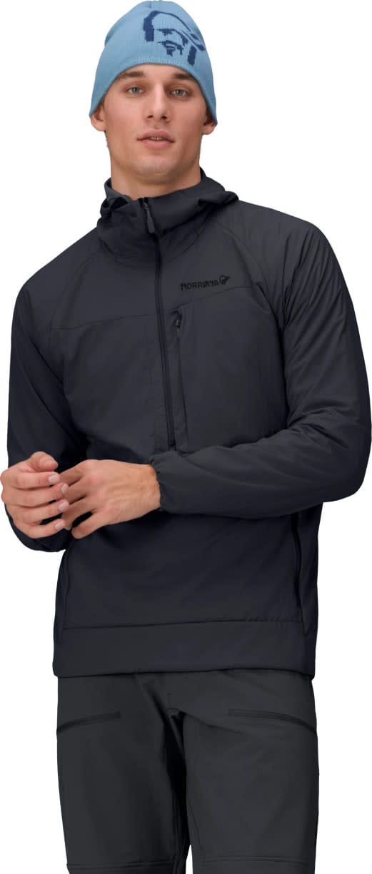 Norrøna Men's Møre Octa Zip Hood  Caviar Norrøna