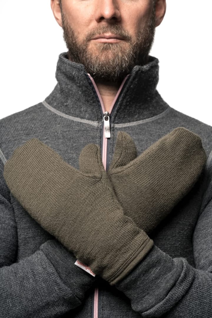 Woolpower Mittens 400 Pine Green Woolpower