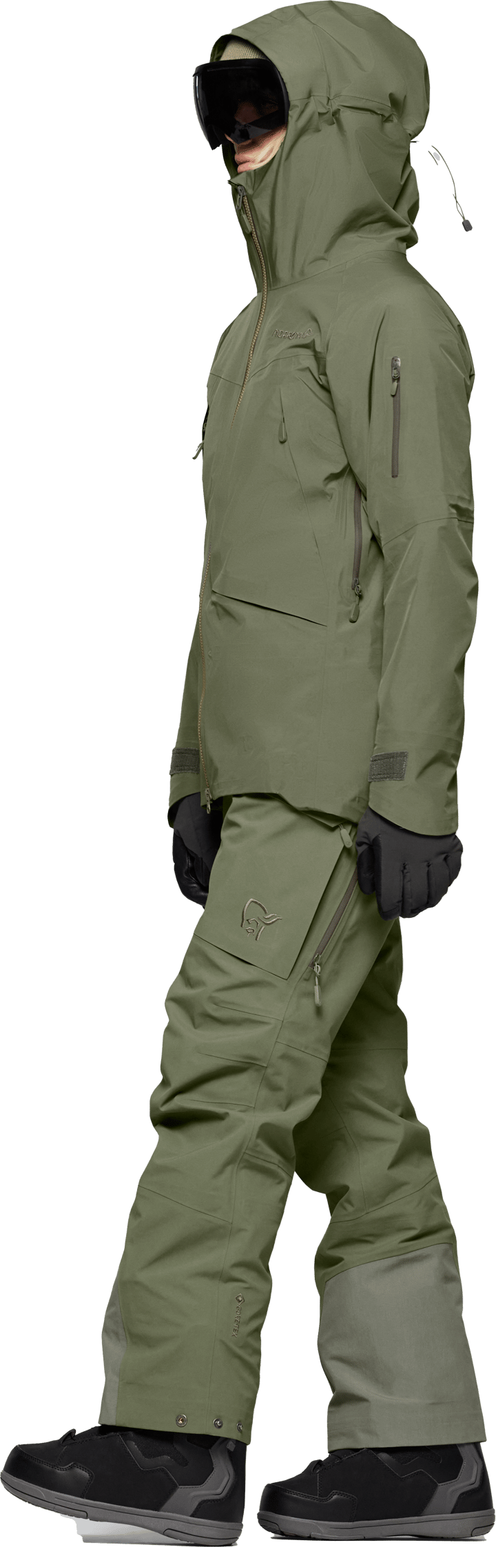 Norrøna Women's Møre GORE-TEX Jacket  Deep Lichen Green Norrøna