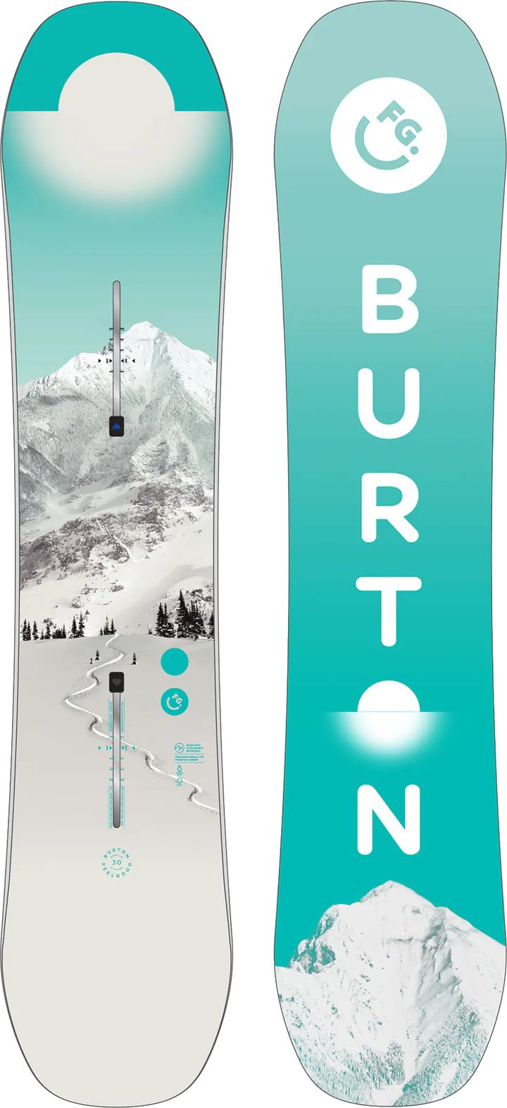 Burton Kids' Feelgood Smalls Camber Snowboard No Color Burton