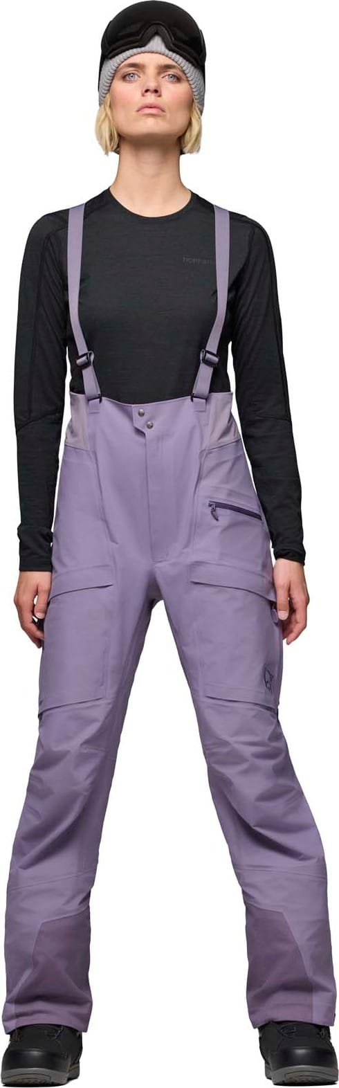 Norrøna Women's Møre GORE-TEX Salopette  Purple Sage Norrøna