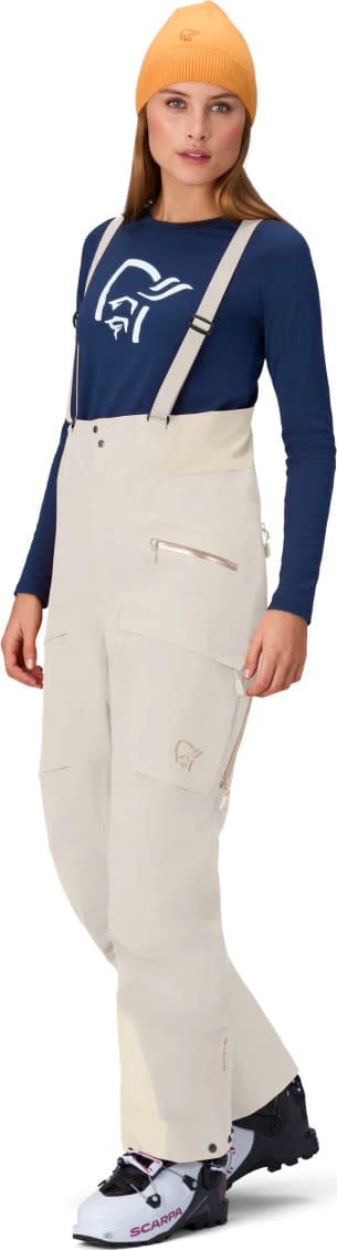 Norrøna Møre Gore-Tex Salopette W'S Oatmeal Norrøna Norrøna Møre Gore-Tex Salopette W'S Oatmeal Norrøna
