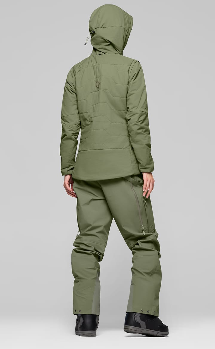 Norrøna Women's Møre Thermo60 Aero200 Jacket  Deep Lichen Green Norrøna