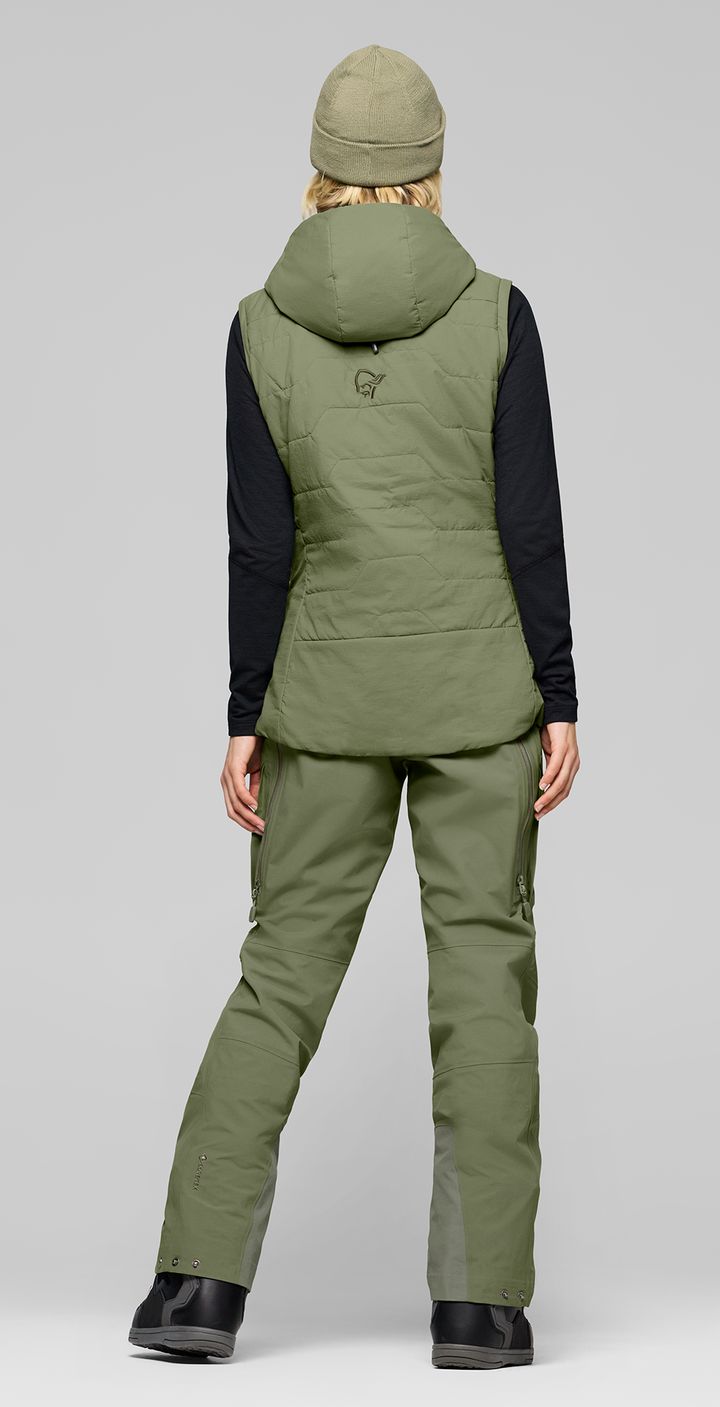 Norrøna Women's Møre Thermo60 Aero200 Jacket  Deep Lichen Green Norrøna