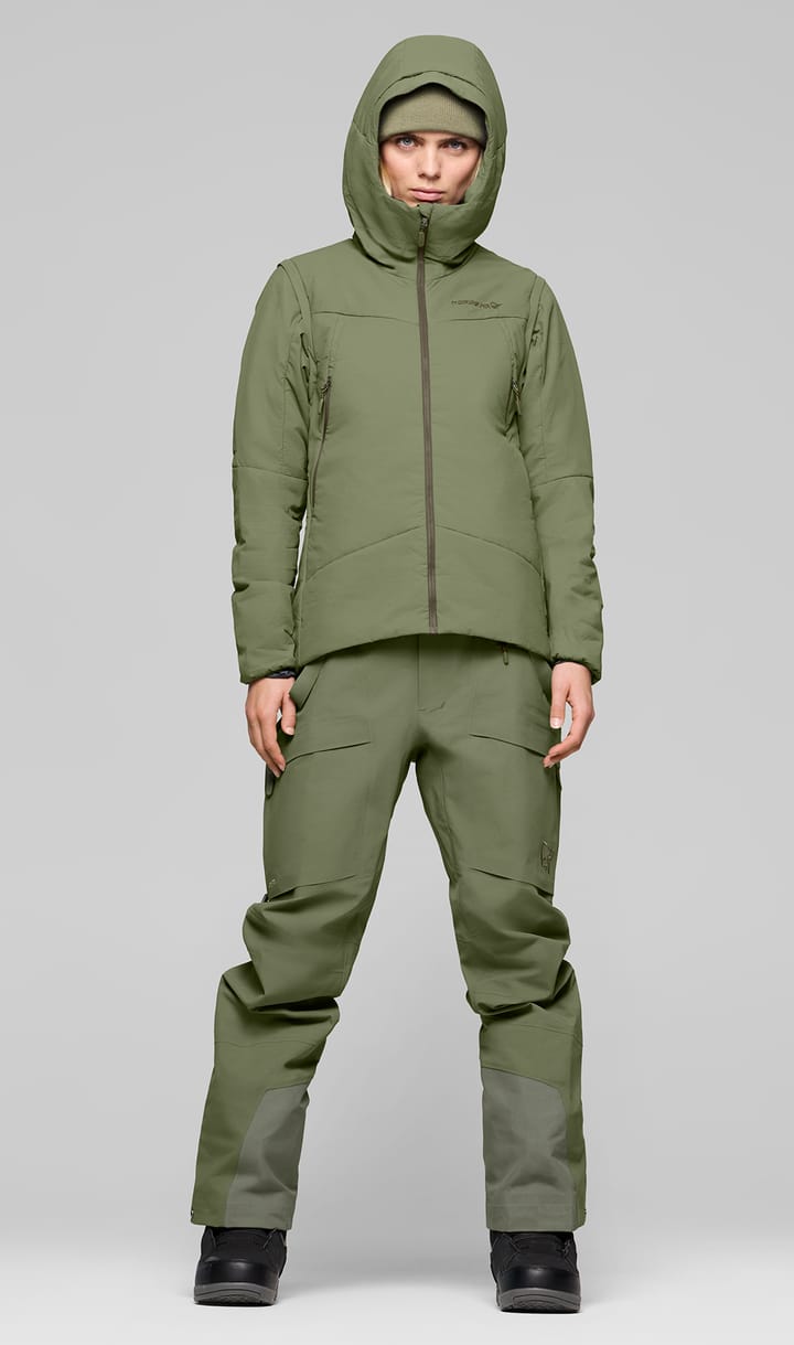Norrøna Women's Møre Thermo60 Aero200 Jacket  Deep Lichen Green Norrøna