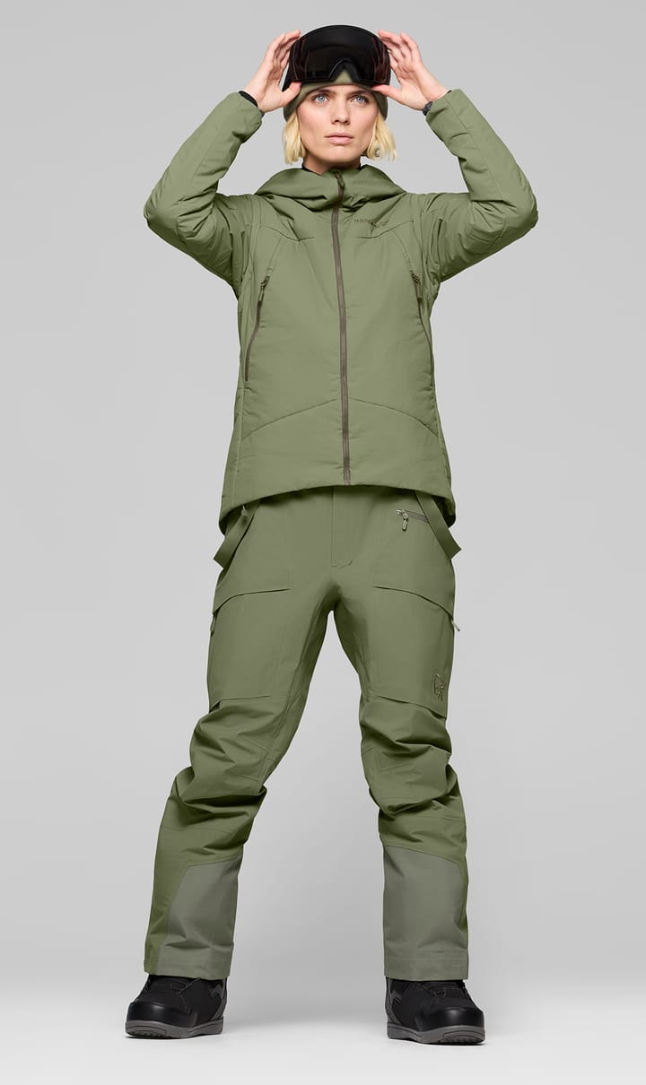 Norrøna Women's Møre Thermo60 Aero200 Jacket  Deep Lichen Green Norrøna