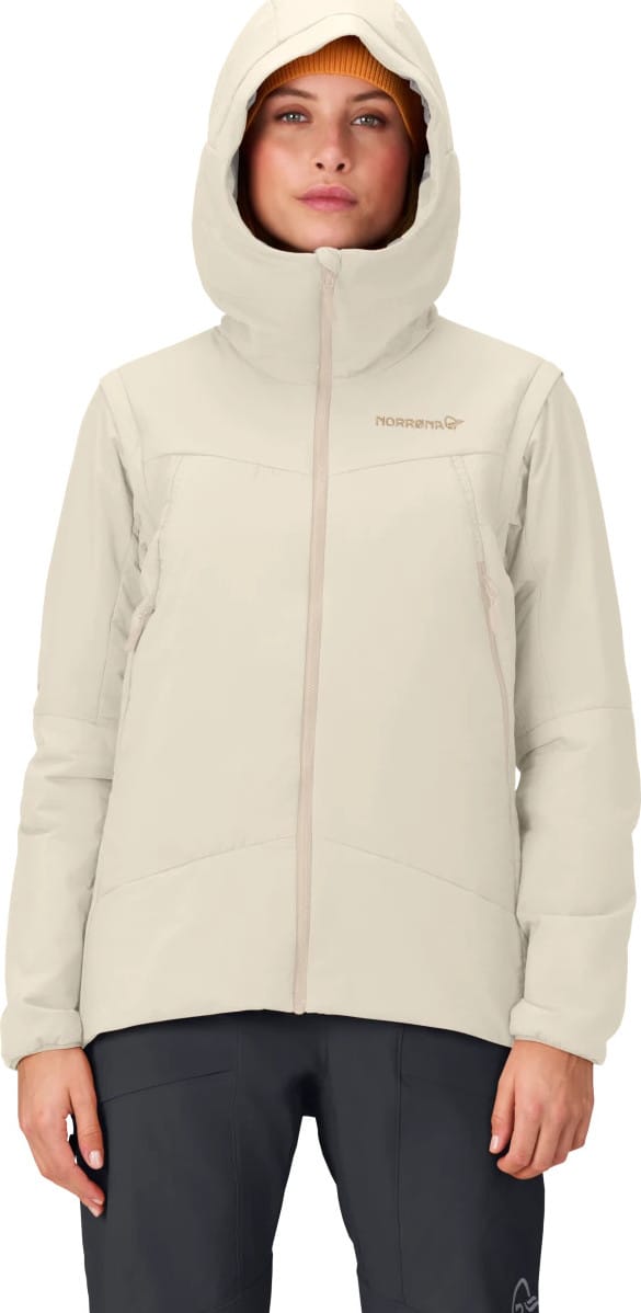 Norrøna Women's Møre Thermo60 Aero200 Jacket  Oatmeal Norrøna