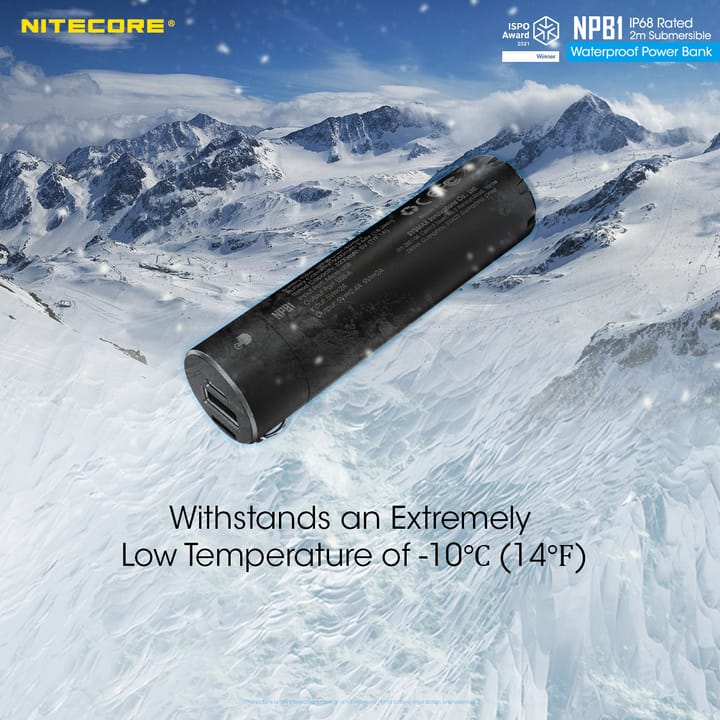 Nitecore Npb1 Waterproof Powerbank 5000 Mah Black Nitecore Nitecore Npb1 Waterproof Powerbank 5000 Mah Black Nitecore