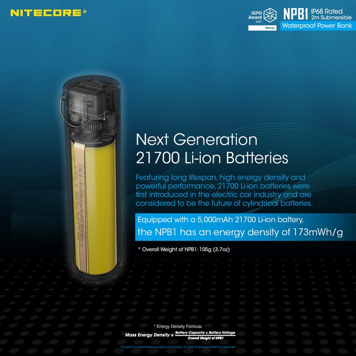 Nitecore Npb1 Waterproof Powerbank 5000 Mah Black Nitecore Nitecore Npb1 Waterproof Powerbank 5000 Mah Black Nitecore