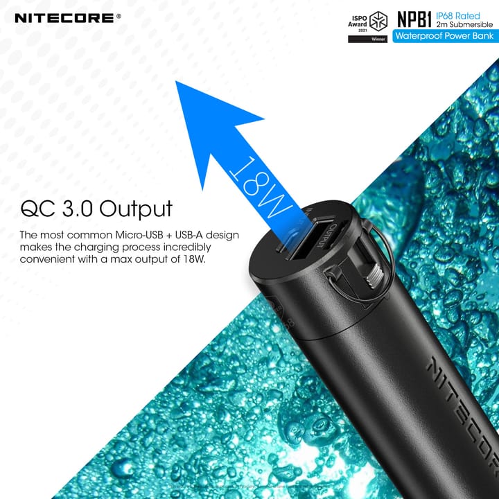 Nitecore Npb1 Waterproof Powerbank 5000 Mah Black Nitecore Nitecore Npb1 Waterproof Powerbank 5000 Mah Black Nitecore