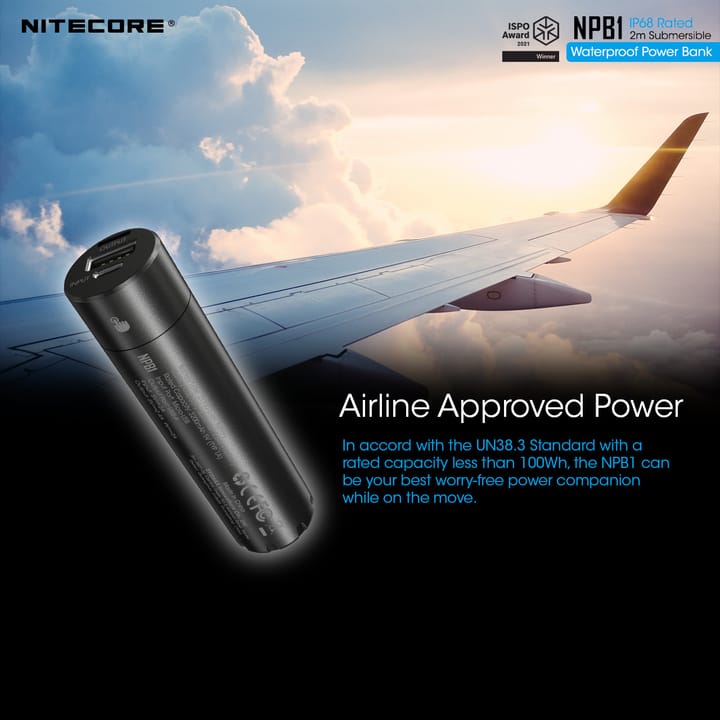 Nitecore Npb1 Waterproof Powerbank 5000 Mah Black Nitecore Nitecore Npb1 Waterproof Powerbank 5000 Mah Black Nitecore