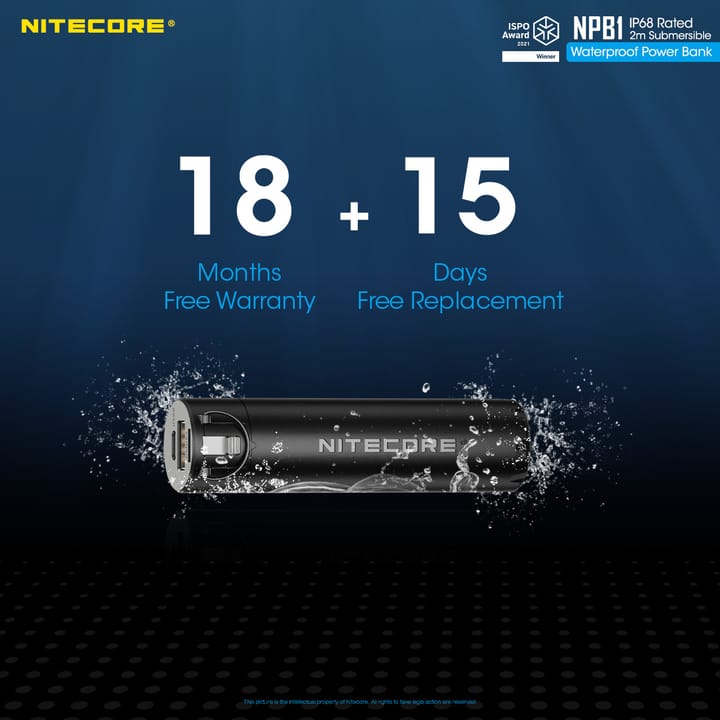 Nitecore Npb1 Waterproof Powerbank 5000 Mah Black Nitecore Nitecore Npb1 Waterproof Powerbank 5000 Mah Black Nitecore