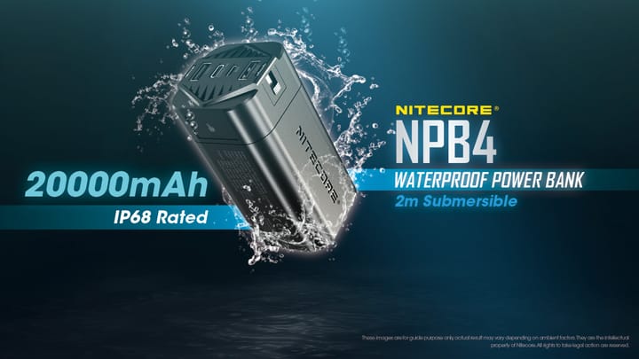 Nitecore Npb4 Waterproof Powerbank 20000 Black Nitecore Nitecore Npb4 Waterproof Powerbank 20000 Black Nitecore