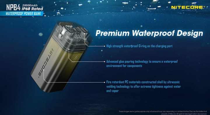 Nitecore Npb4 Waterproof Powerbank 20000 Black Nitecore Nitecore Npb4 Waterproof Powerbank 20000 Black Nitecore