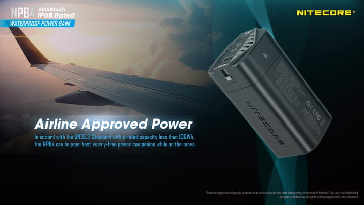Nitecore Npb4 Waterproof Powerbank 20000 Black Nitecore Nitecore Npb4 Waterproof Powerbank 20000 Black Nitecore