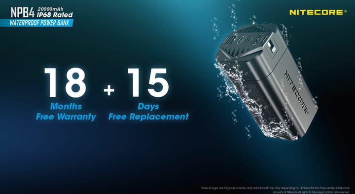 Nitecore Npb4 Waterproof Powerbank 20000 Black Nitecore Nitecore Npb4 Waterproof Powerbank 20000 Black Nitecore