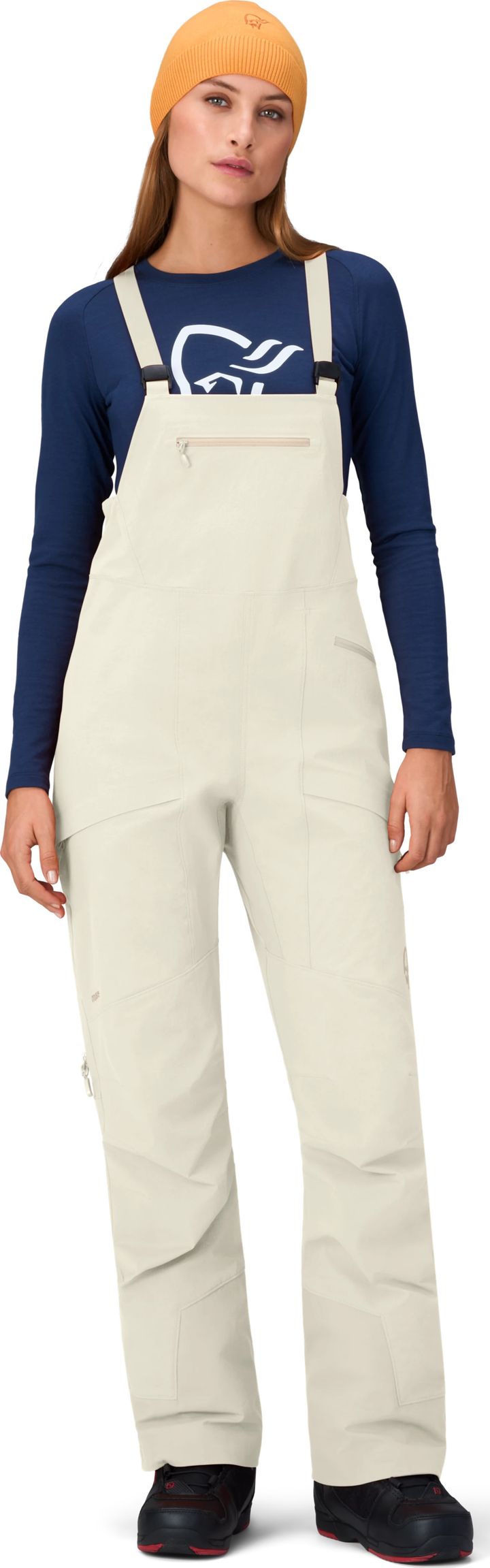 Norrøna Women's Møre Flex1 Bib  Oatmeal Norrøna