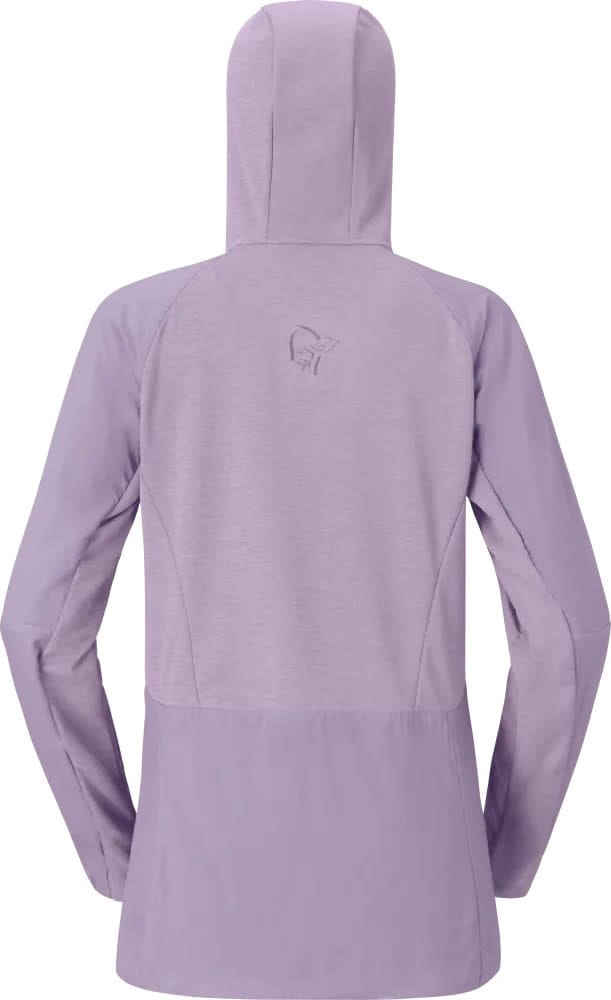 Norrøna Women's Møre Octa Zip Hood  Purple Sage Norrøna