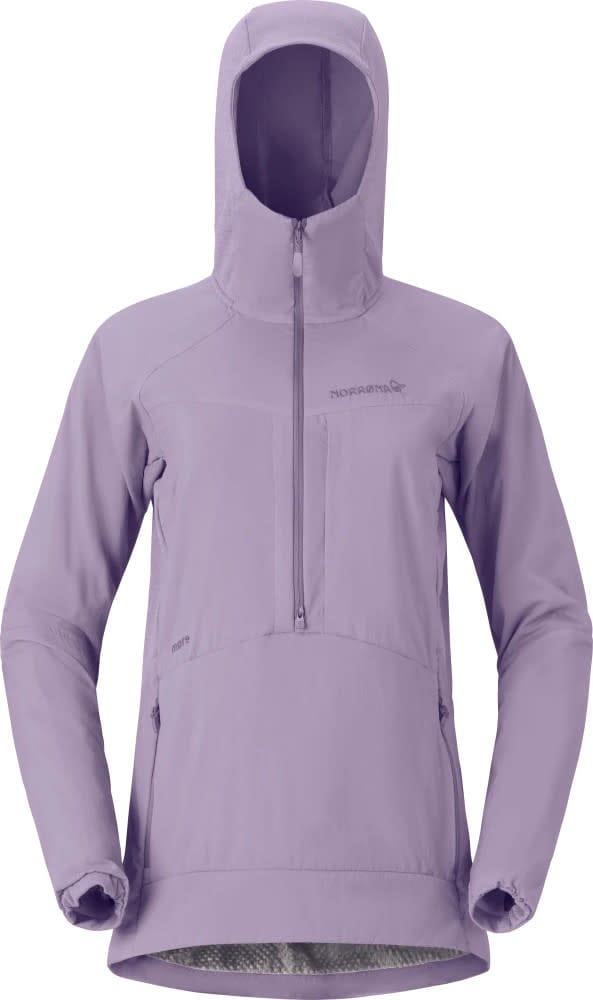 Norrøna Women's Møre Octa Zip Hood  Purple Sage Norrøna