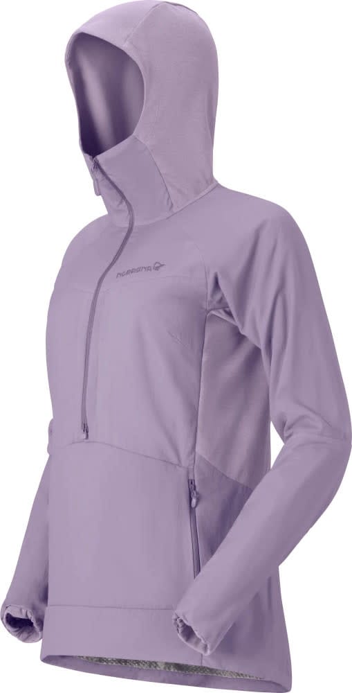 Norrøna Women's Møre Octa Zip Hood  Purple Sage Norrøna