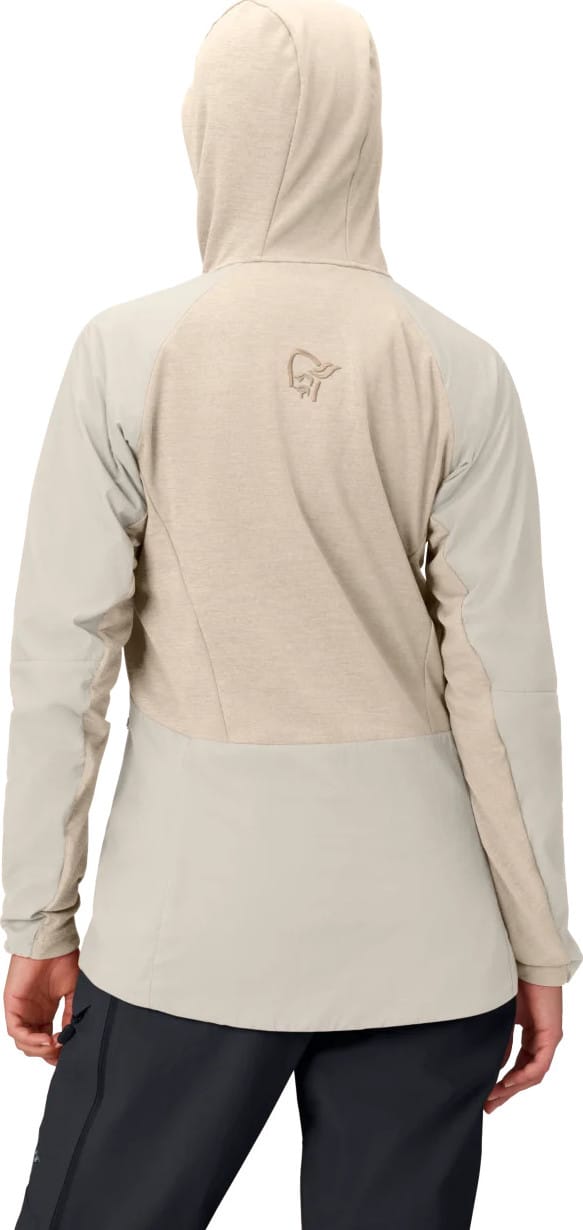 Norrøna Women's Møre Octa Zip Hood  Oatmeal Norrøna